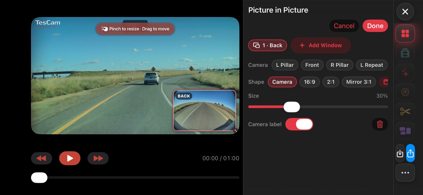 Picture in Picture editor